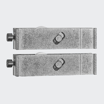 Chariot double, réglable, pour coulissant