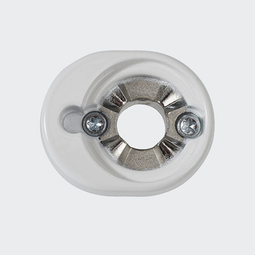 Rosette poignée à ficher - verrouillable Blanc RAL 9016