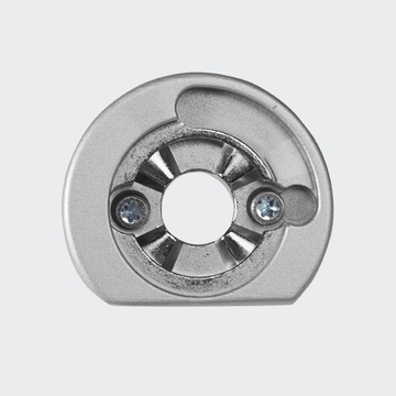 Rosette poignée à ficher - verrouillable - commande inversée Inox | Droit