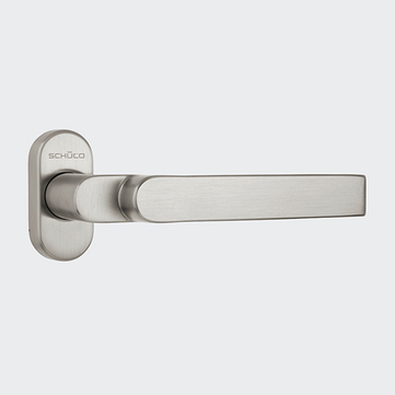 Poignée de porte en Design ou en L, 279640 Inox | Coudée