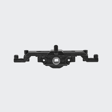 Crémone de verrouillage encastrée avec/sans anti-fausse manœuvre, axe 43 mm, 28726800, 28726900, 28727200, 28727300 