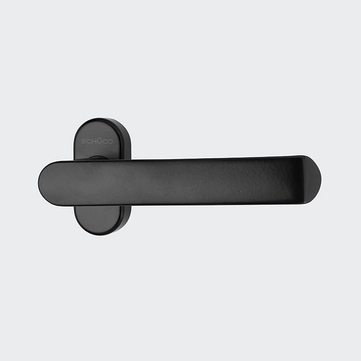 Poignée de porte en Design ou en L, 240153 Noir RAL 9005 | Droit