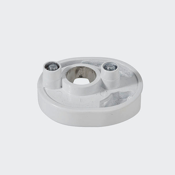 Rosette poignée à ficher - verrouillable Blanc RAL 9016