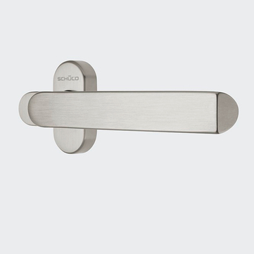 Poignée de porte en Design ou en L, 279640 Inox | Coudée