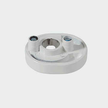 Rosette poignée à ficher - verrouillable Blanc RAL 9010