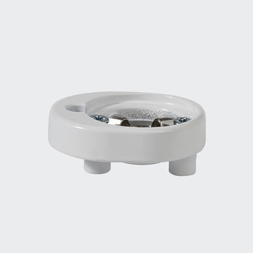 Rosette poignée à ficher - verrouillable Blanc RAL 9016