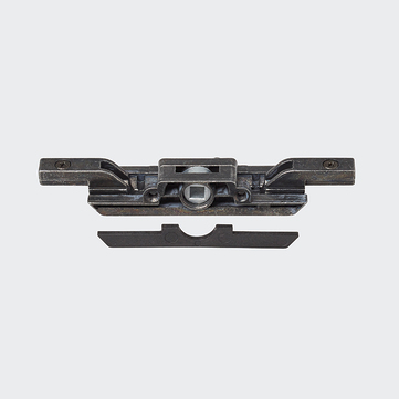 Crémone de verrouillage encastrée avec ou sans anti-fausse manœuvre, axe 43 mm + adaptateur AS60, 28790300, 28790400 