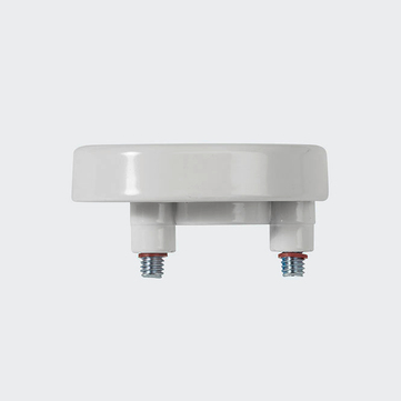 Rosette poignée à ficher - verrouillable Blanc RAL 9010