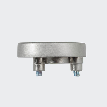 Rosette poignée à ficher - verrouillable Inox