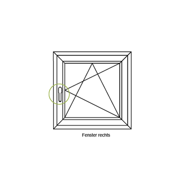 Poignée de fenêtre à ficher - bouton condamnation 