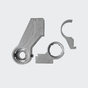 Paumelle de porte 2 bras