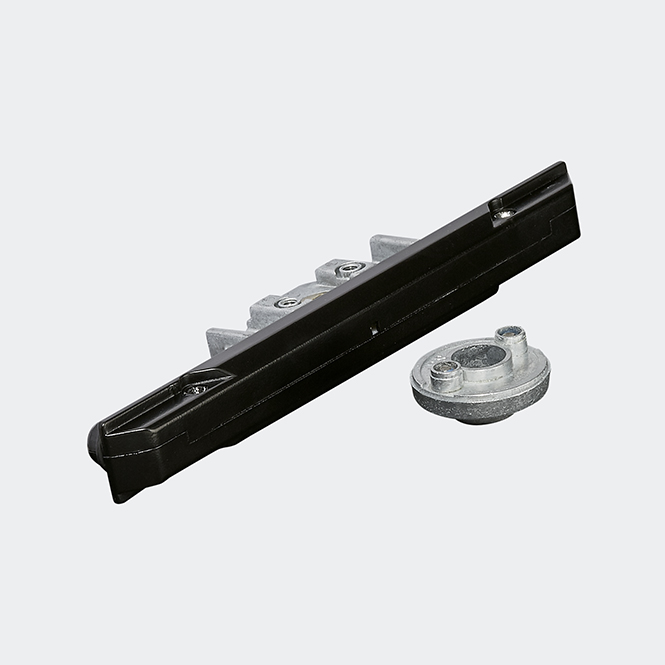 Crémone de verrouillage encastrée 23 mm 