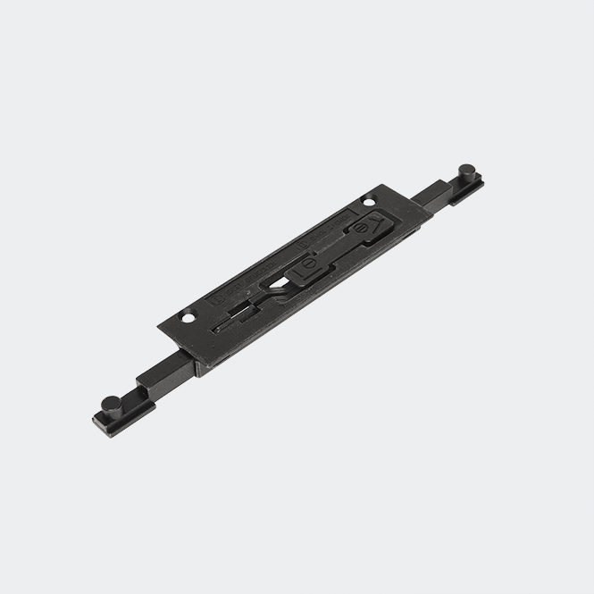 Crémone de semi-fixe plate, noir 