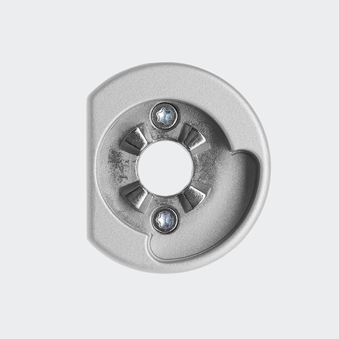 Rosette poignée à ficher - verrouillable - commande inversée - anti-bactérienne droit