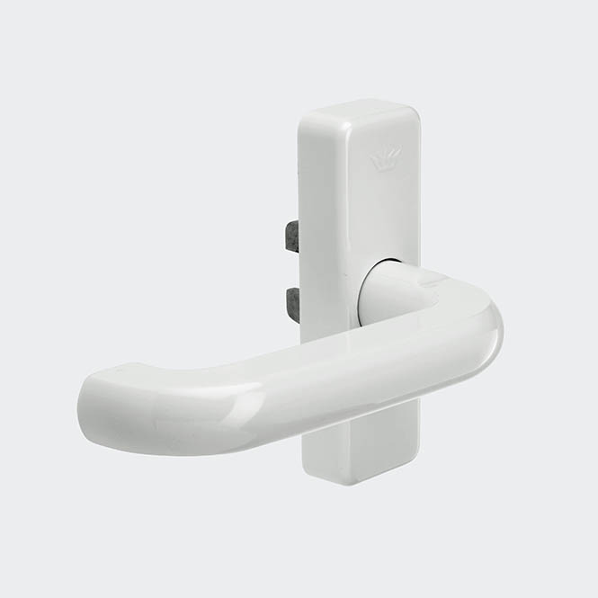 Poignée de fenêtre à fourche, 21455600 Blanc