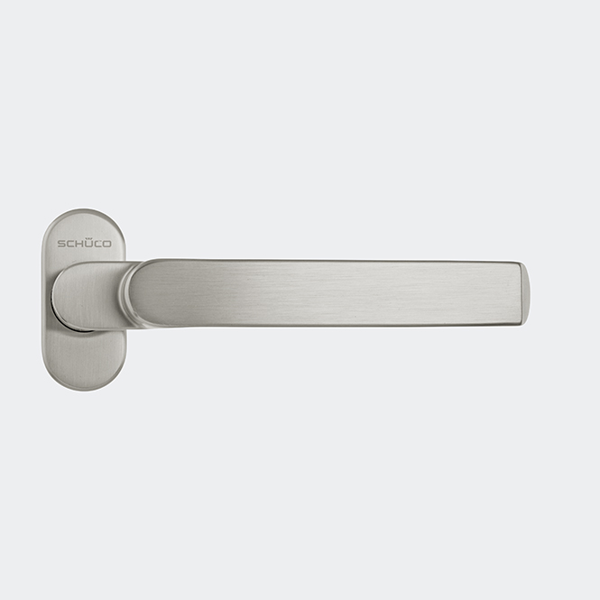 Poignée de porte en Design ou en L, 279640 Inox | Coudée