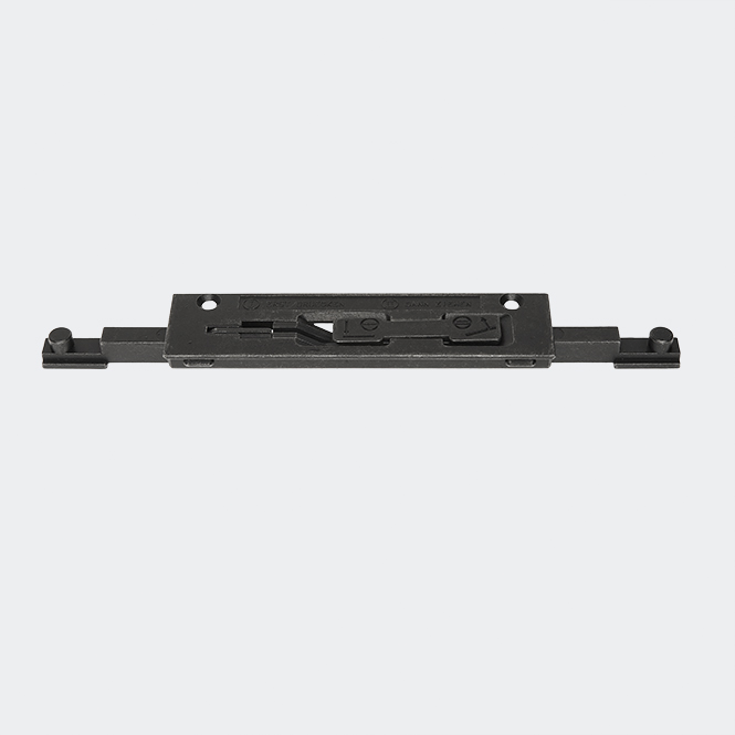 Crémone de semi-fixe plate, noir 