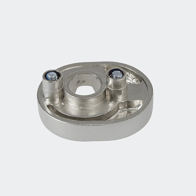 Rosette poignée à ficher - verrouillable Inox