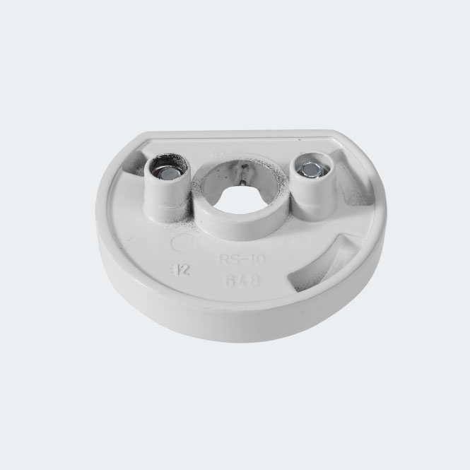 Rosette poignée à ficher - verrouillable - commande inversée Blanc RAL9016 | Gauche