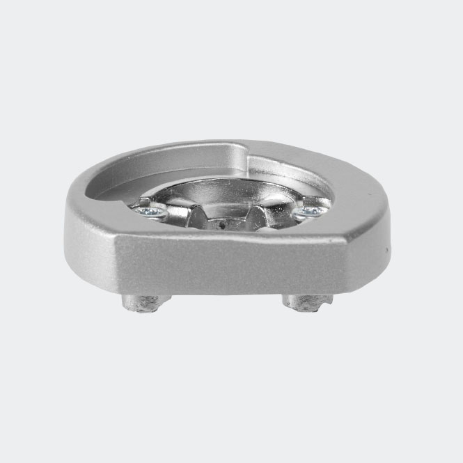 Rosette poignée à ficher - verrouillable - commande inversée Inox | Gauche