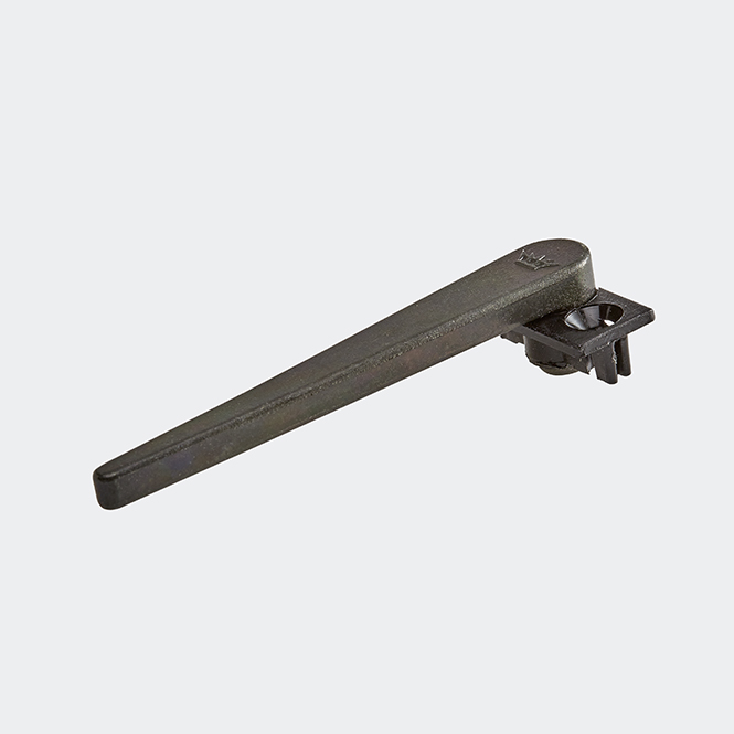 Levier de crémone court non clipsable 