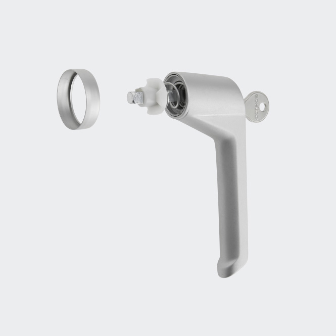 Poignée de fenêtre à ficher - verrouillable 