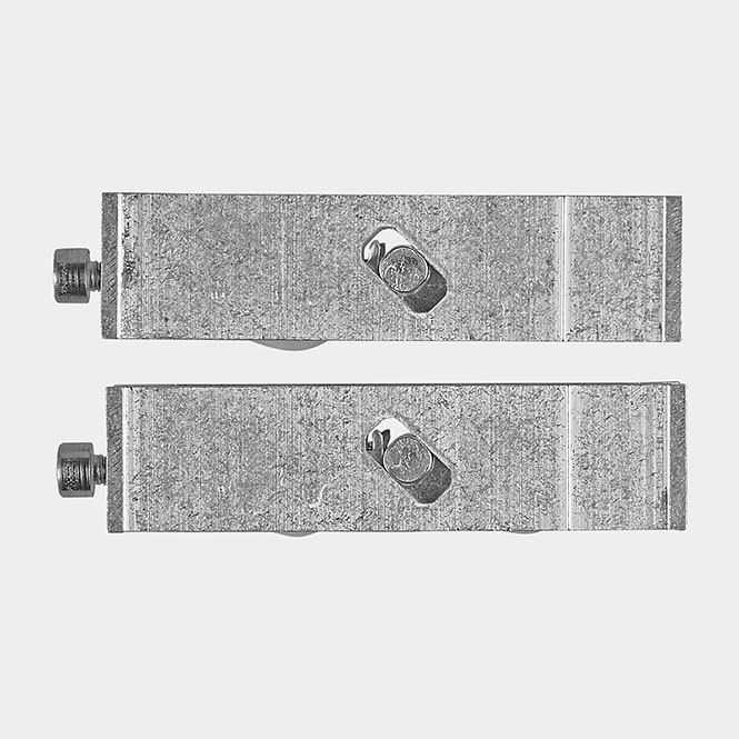 Chariot double, réglable, pour coulissant 