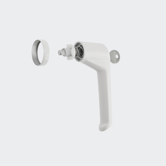 Poignée de fenêtre à ficher - verrouillable 