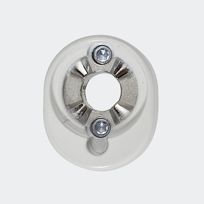 Rosette poignée à ficher - verrouillable 