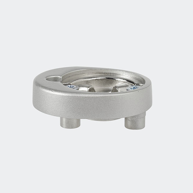 Rosette poignée à ficher - verrouillable Inox