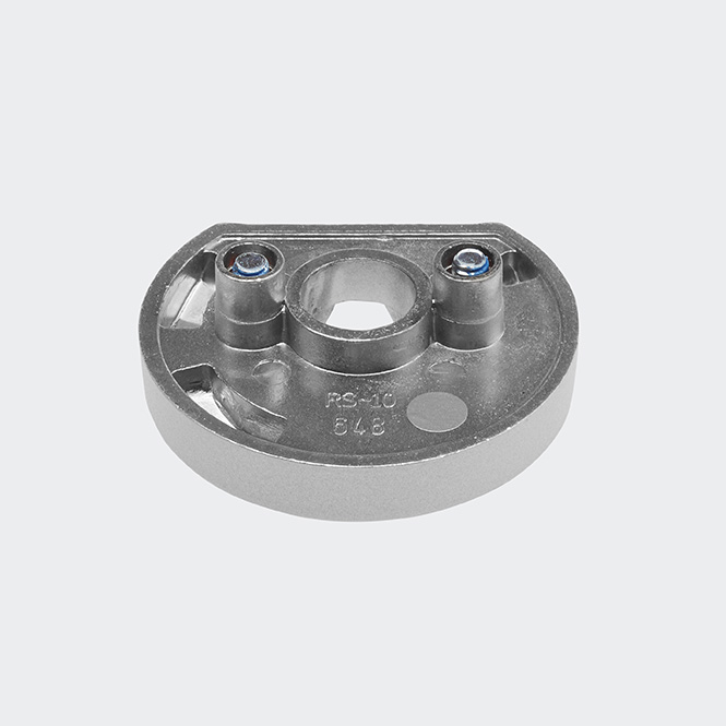 Rosette poignée à ficher - verrouillable - commande inversée - anti-bactérienne droit