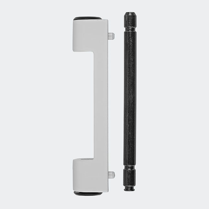 Paumelle dormant avec axe de paumelle 