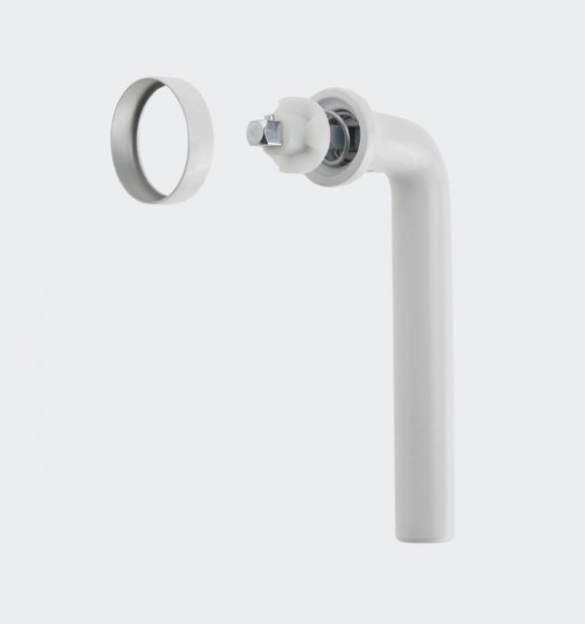 Poignée de fenêtre à ficher en L 