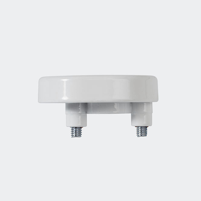 Rosette poignée à ficher - verrouillable Blanc RAL 9016