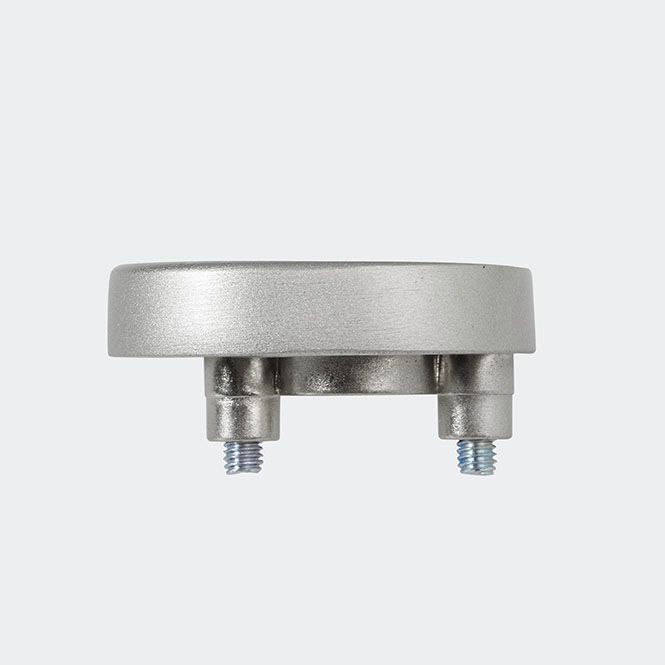 Rosette poignée à ficher - verrouillable Inox