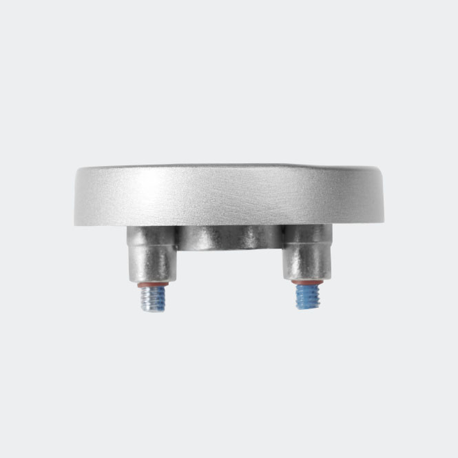 Rosette poignée à ficher - verrouillable - commande inversée Inox | Droit